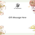 Ye Traditions Gift Set Message