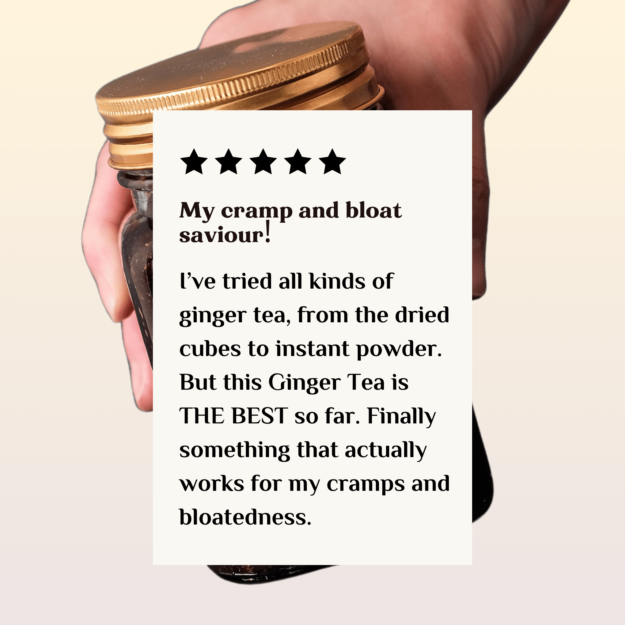 Ye Traditions Ginger Tea Testimonial