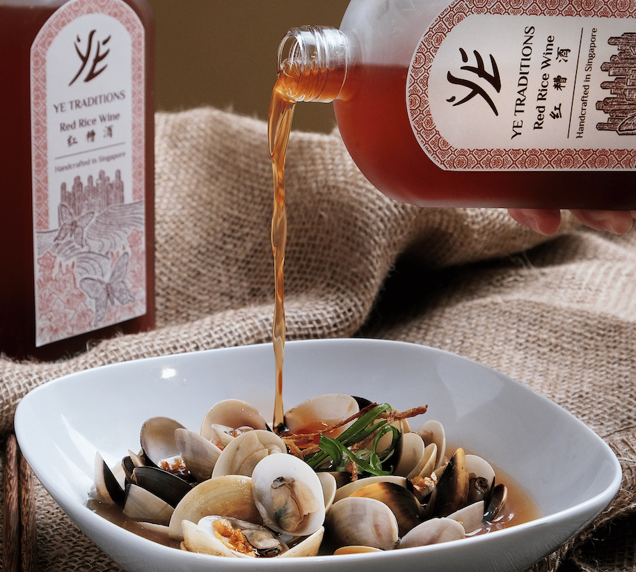 Ye Traditions Red Rice Wine and Clams