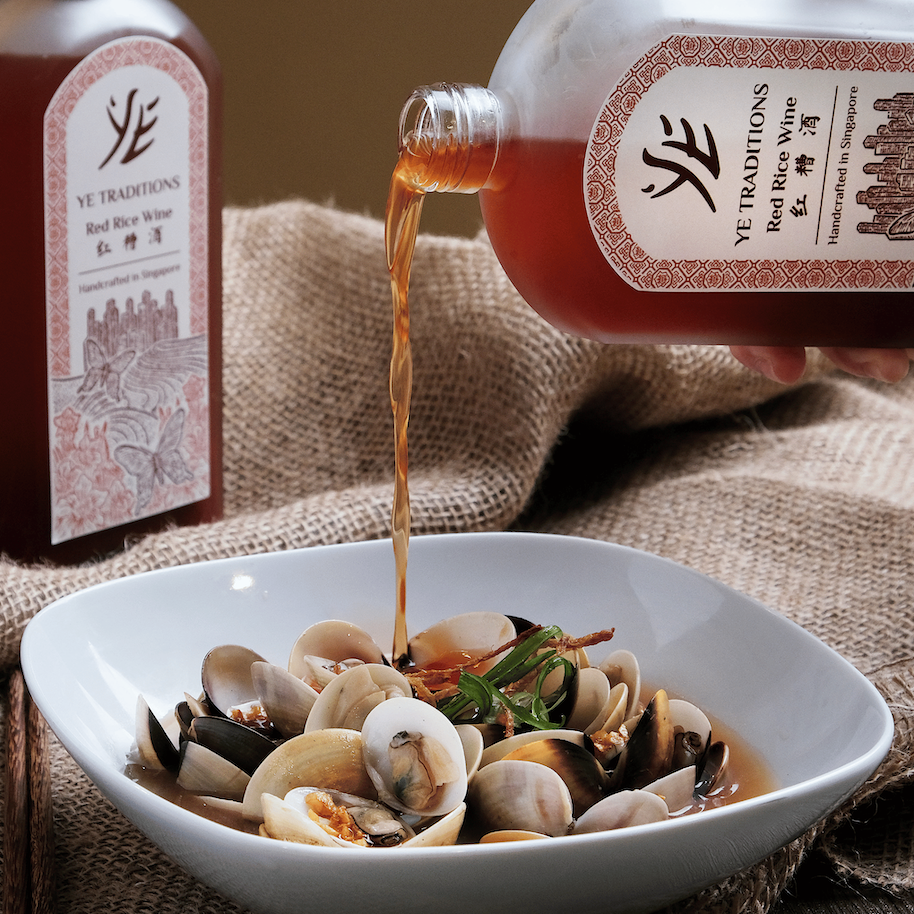 Ye Traditions Red Rice Wine and Clams